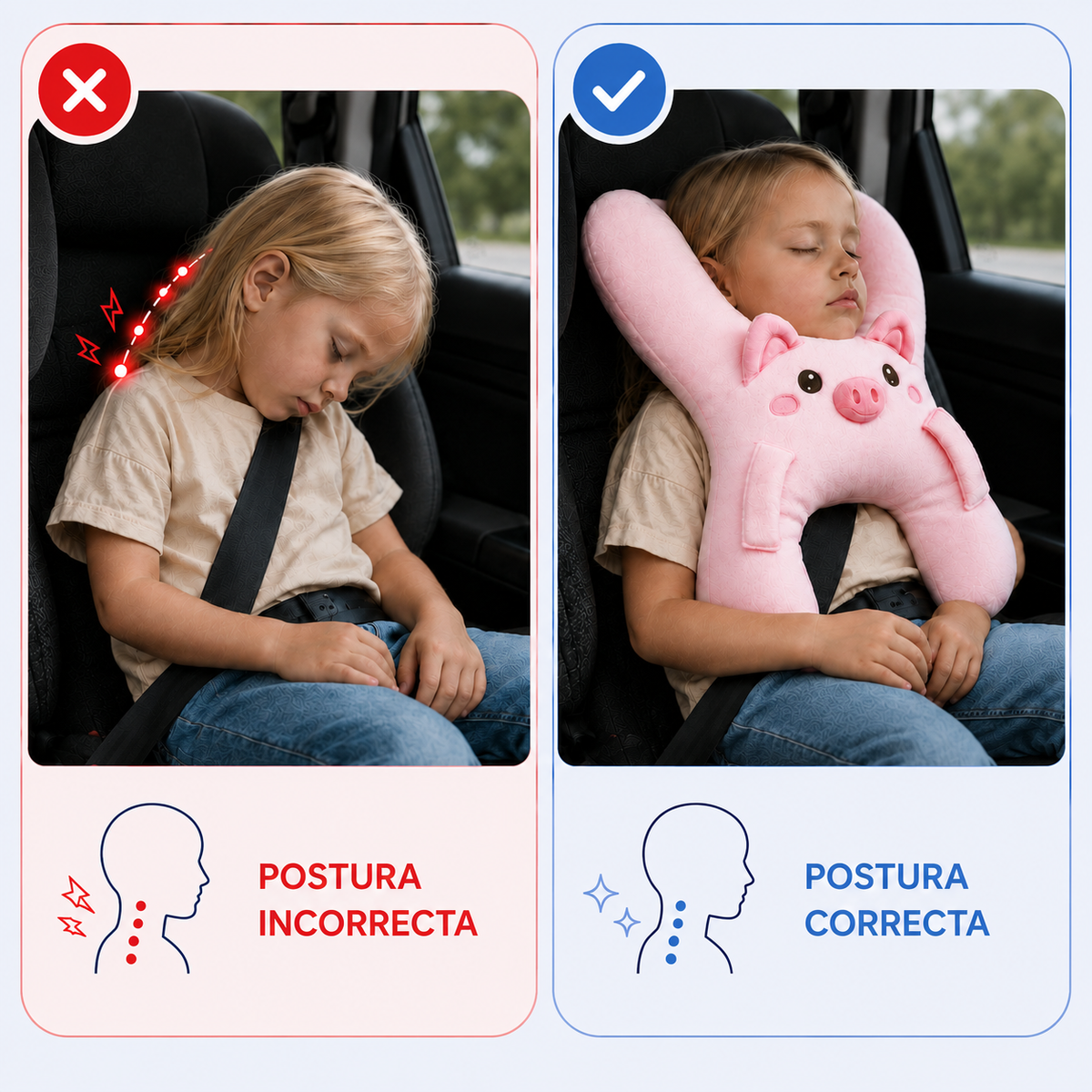 Cojín Cervical de Viaje para niños